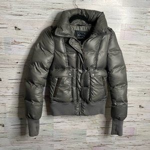 Mackage quilted puffer Bomber jacket gray size xxs down  coat winter